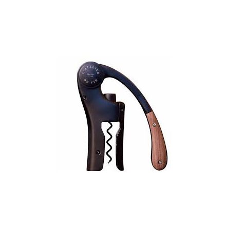 L'Atelier du Vin Oeno Motion Black and Wood Lever Corkscrew